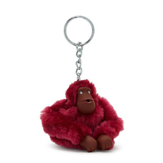 Kipling Sven Small Classic Sven Monkey Keychain Accessories Beet Red | AU 2007LI